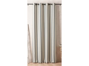 Rideau daenerys 140 x 280 cm – coton recyclé tissé en france - 140x280cm - bleu marine