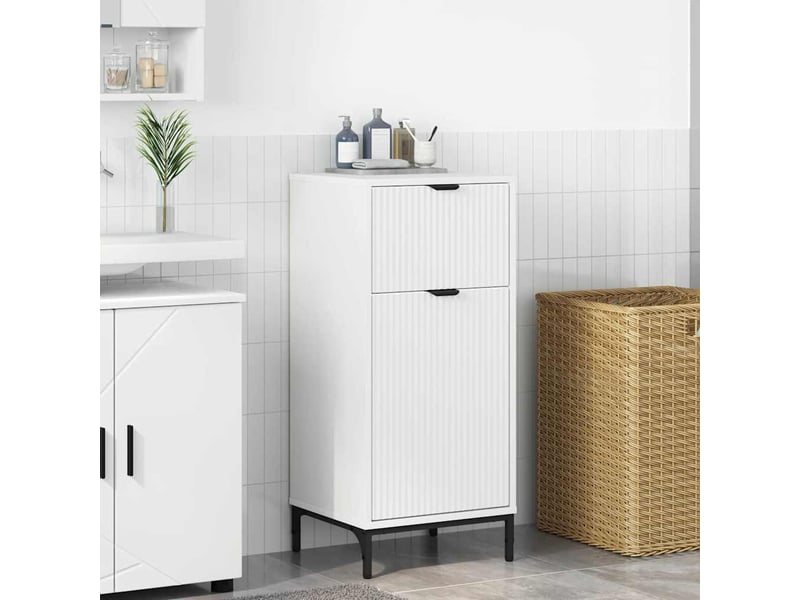  Cabinet de salle de bain, armoire salle de bain blanc 39,5 x 36 x 88 cm cf65239  - Conforama B