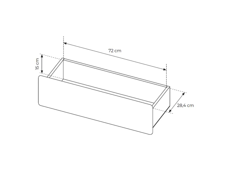  Buffet hana, enfilade 6 tiroirs, 160x38x80h cm chêne brun Hana - Conforama C