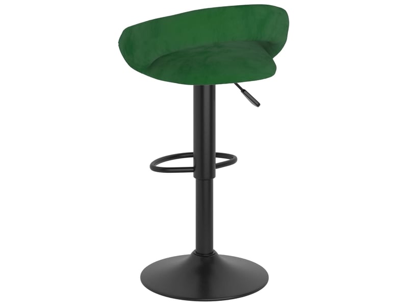  Lot de 2 tabouret de bar, chaise de bar vert foncé velours shl75606  - Conforama E