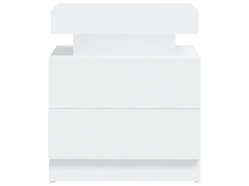  Table de chevet - cabinet de chevet - table de nuit blanc 45x35x52 cm aggloméré  - Conforama C
