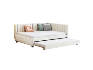 Lit 2 places 140x200 cm PHOEBE CAT   coloris beige
