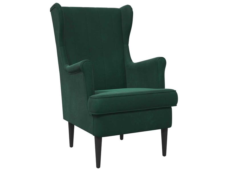  Vidaxl fauteuil vert foncé velours  - Conforama A