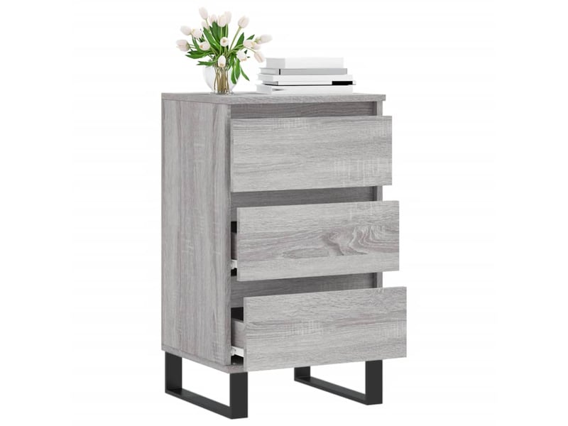  Buffet - bahut - meuble de rangement sonoma gris 40x35x70 cm bois d'ingénierie  - Conforama D