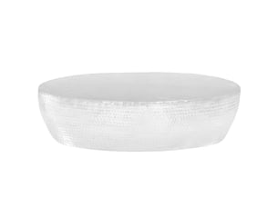Table basse rectangulaire coloris argenté  