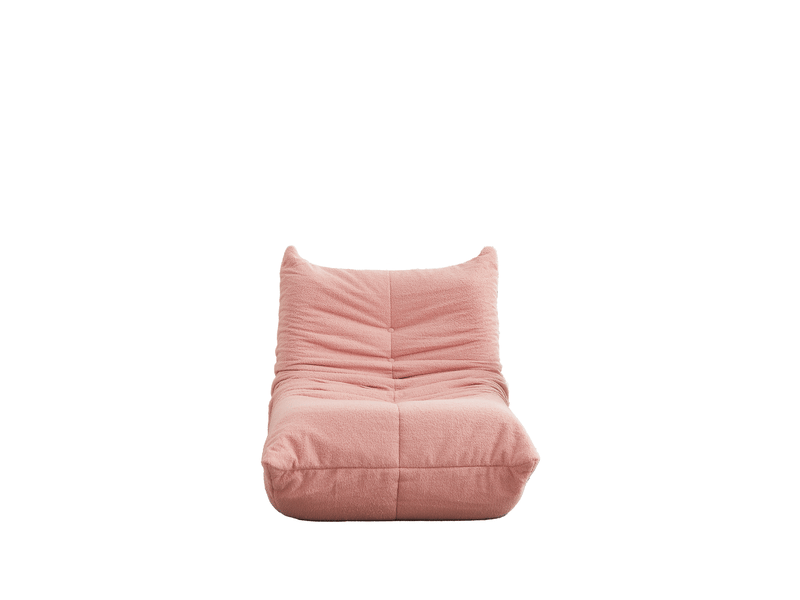 Fauteuil lounge en chenille rembourre sans accoudoirs pour salon chambre salle de jeux - Conforama A