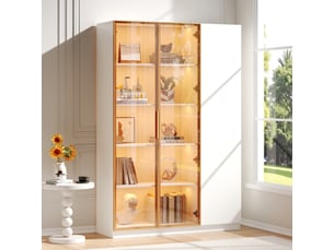 Vitrine coloris blanc  <strong>SAPGAKS</strong> <strong></strong> - 110 cmx165 cm