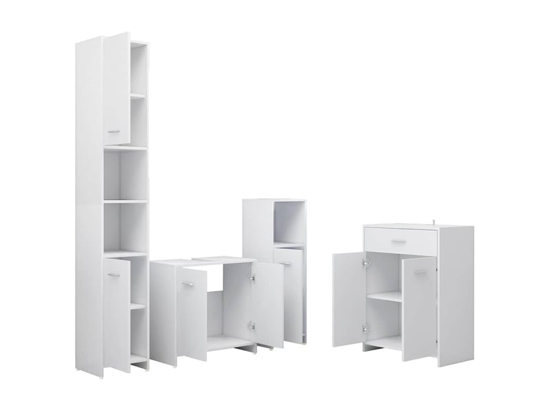  Ensemble de meubles de salle de bain 4 pcs blanc cf63851  - Conforama C