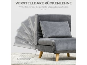 Fauteuil relax manuel  <strong></strong> Velours gris