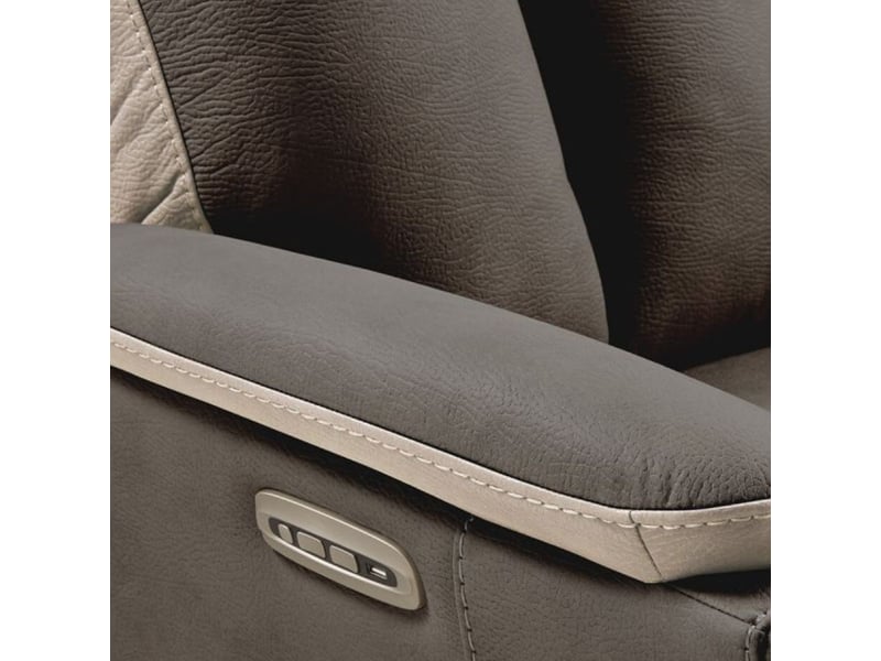 Fauteuil relax électrique new nobuck gris foncé et beige - odeon ODEON - Conforama D
