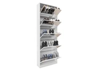 Meuble à chaussures 5 paire(s)  <strong>FLORAGRACE</strong>  <strong></strong> coloris blanc