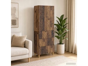 Armoire <strong></strong> <strong></strong> coloris bois clair largeur 66 cm