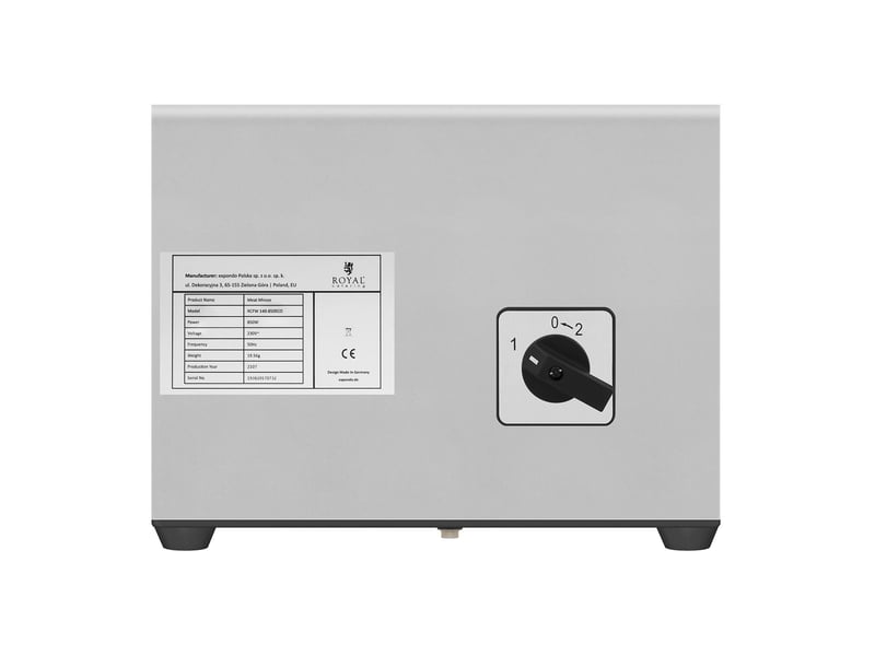  Hachoir à viande inox fonction retour arrière 140 kgh puissance: 850 watts 14_0001955  - Conforama D