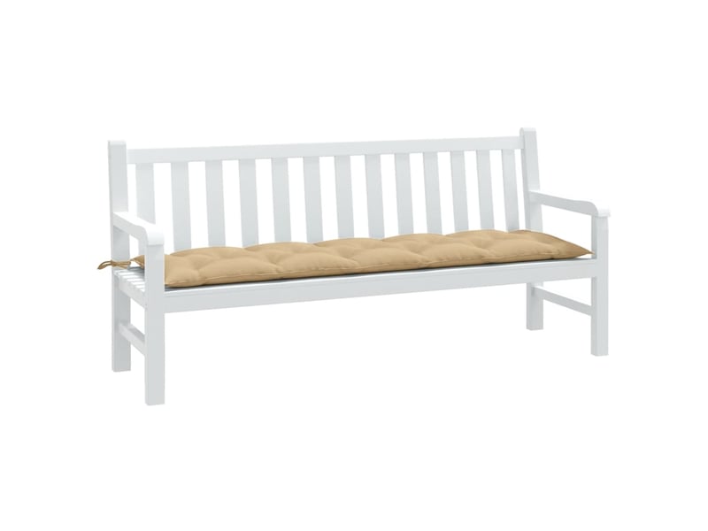  Coussin de banc de jardin, coussin d'assise beige mélangé 180x50x7 cm tissu cf52661  - Conforama B