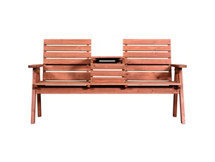 Banc d'extérieur en bois de sapin, 23 places, convertible, 160 x 68 x 92 cm