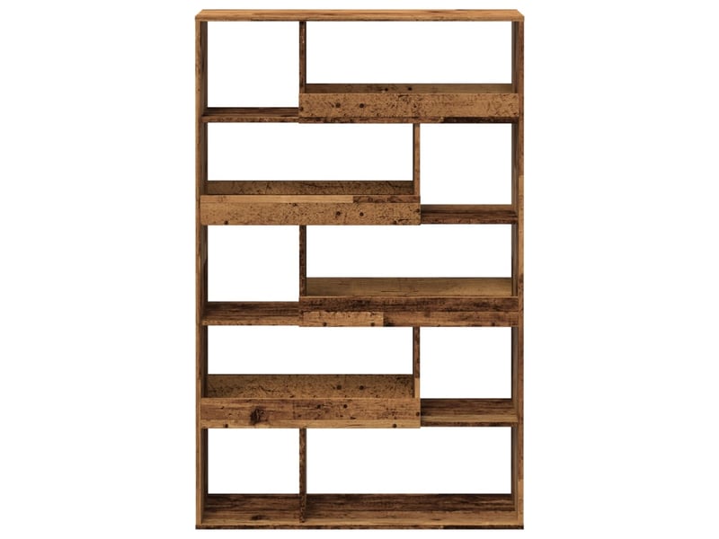  Cloison bibliothèque, meuble de rangement vieux bois bois d'ingénierie shl418  - Conforama D