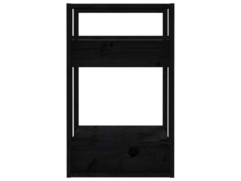  Bibliothèque, séparateur de pièce noir 41x35x57 cm pin massif  - Conforama D