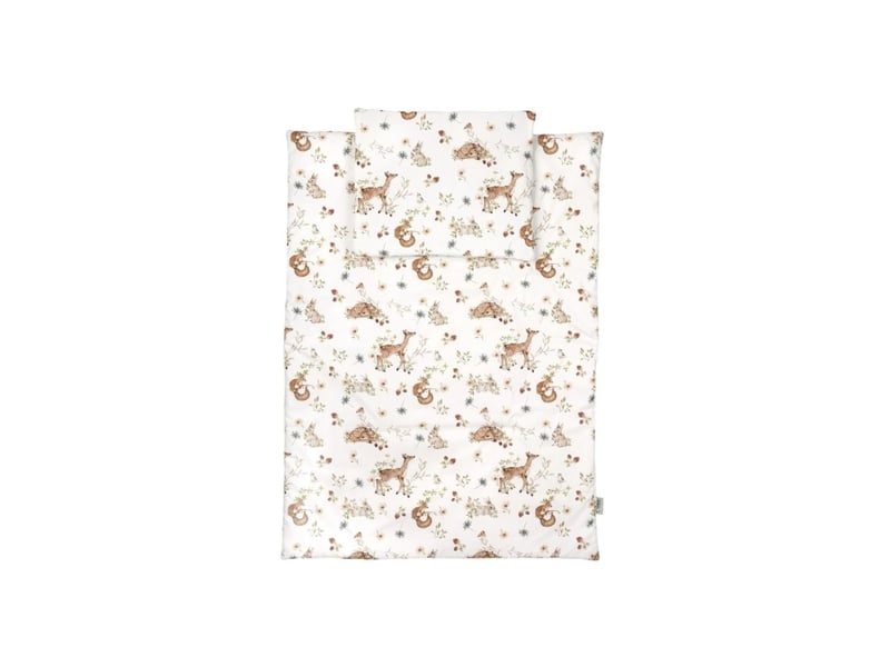  Parure de lit bébé couette et oreiller 120 × 90 cm - taille l - forêt waldin BD-L-04 - Conforama A