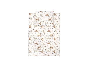 Parure de lit bébé couette et oreiller 120 × 90 cm - taille l - forêt waldin