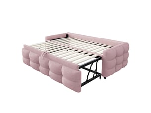 Lit combiné 90x190 cm coloris rose
