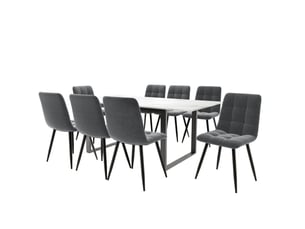 Ensemble table rectangulaire 8 chaise(s) <strong>MODENUIT </strong> <strong></strong>