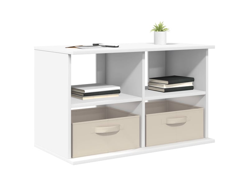  Support de télévision avec tiroir blanc 79x40x48 cm  - Conforama C