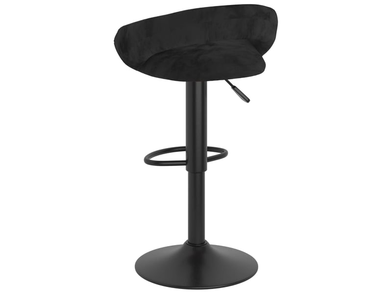  Lot de 2 tabouret de bar, chaise de bar noir velours shl26075  - Conforama E