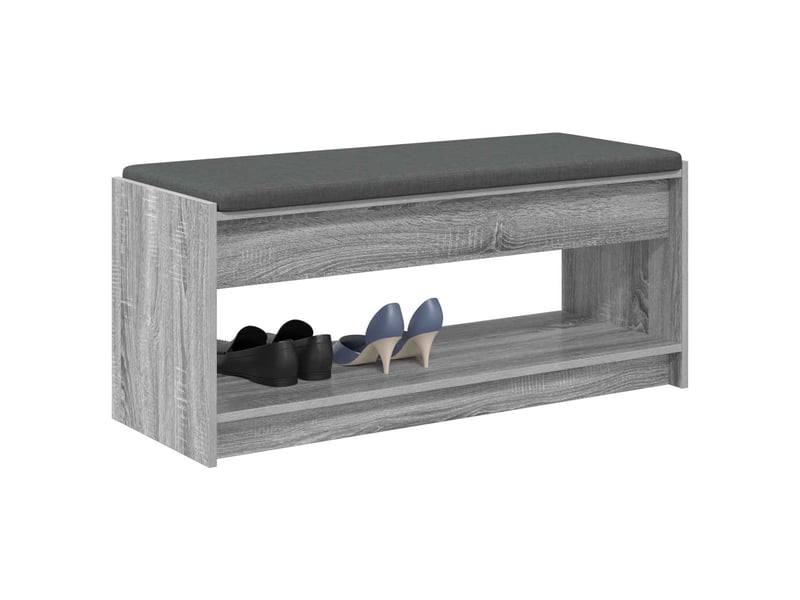 Banc d'entrée, banc interieur gris sonoma 103x38x45 cm  - Conforama C