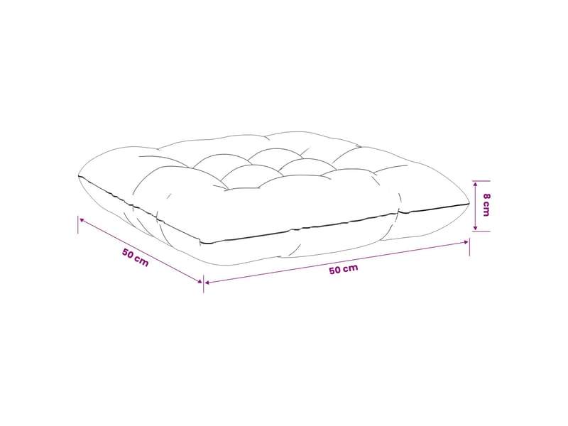  Lot de 4 coussins de siège, coussins d'assise vianen 100 % polyester taupe cf60847  - Conforama E