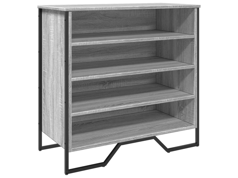  Meuble à chaussure, armoire à chaussures sonoma gris 80x38x78 cm bois d'ingénierie  - Conforama A