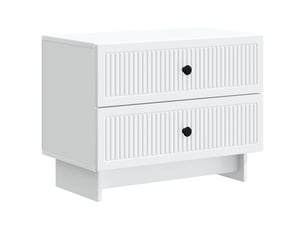 Table de chevet - cabinet de chevet - table de nuit blanc 62 x 34,5 x 47,5 cm bois d'ingénierie