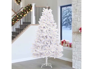 Sapin de noël, arbre de noël artificiel à branches articulées blanc 270 cm shl5840