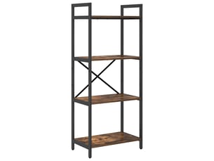Étagère 4 niveaux, étagère de rangement 56 x 34 x 133,5 cm bois d'ingénierie shl539