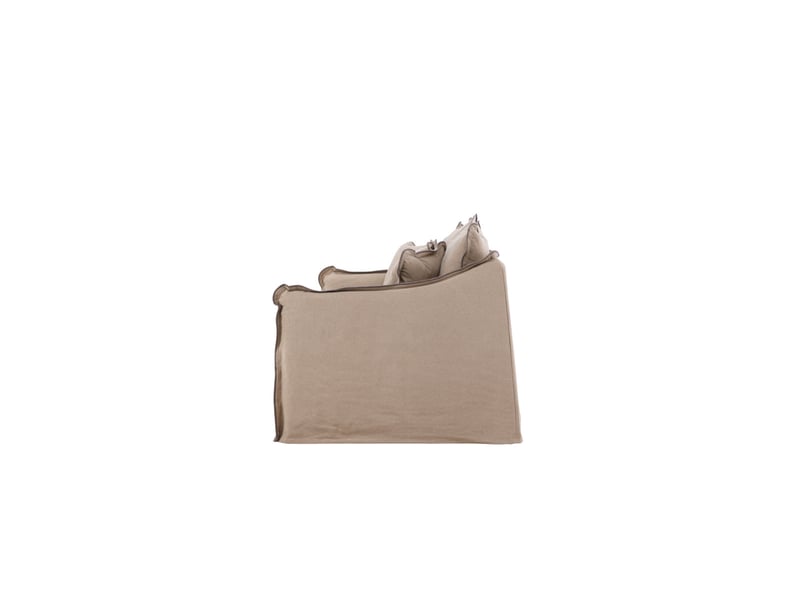  Canapé 3 places design oskarshamn 210cm brun  - Conforama D
