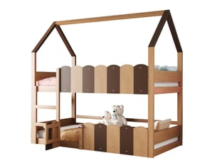 Lit superposé 90x200 cm <strong></strong>  <strong></strong> coloris naturel