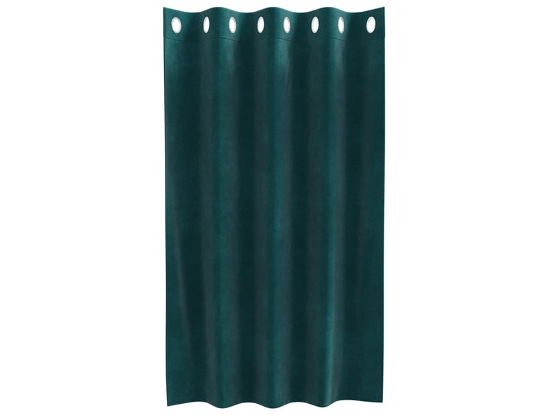  Lot de 2 rideaux, rideaux de fenêtre vert foncé 140 x 140 cm velours cf44119  - Conforama D
