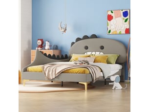 Lit 2 places 140x200 cm <strong>HAUSS SPOLE</strong>  <strong></strong> coloris gris