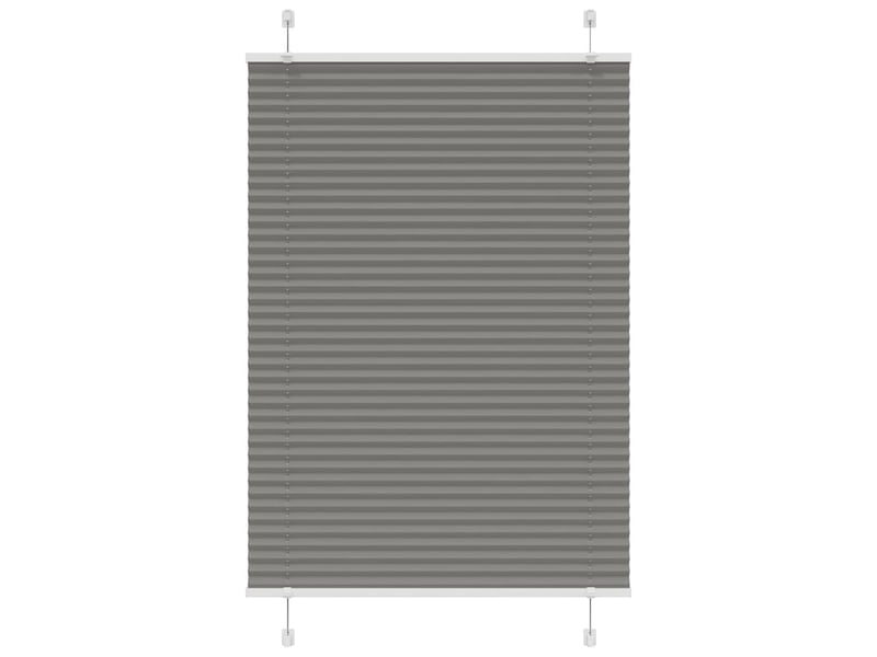 Store plissé, store de fenêtre anthracite 85x100 cm largeur du tissu 84,4 cm cf46713 - Conforama A