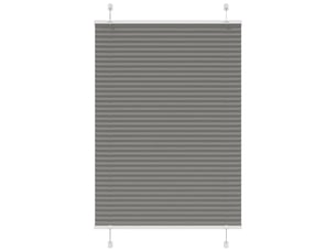 Store plissé, store de fenêtre anthracite 85x100 cm largeur du tissu 84,4 cm cf46713