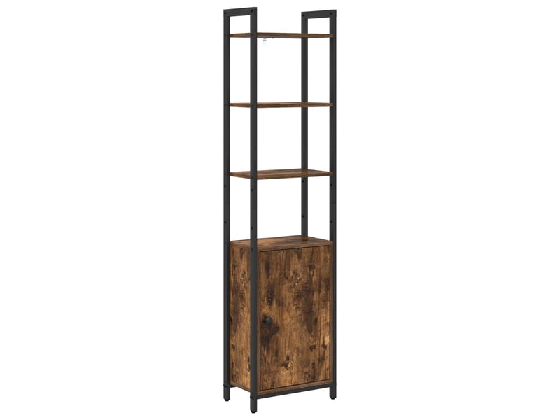 Bibliothèque 6 niveaux, armoire à livres 40 x 24 x 161 cm bois d'ingénierie shl9137 - Conforama A