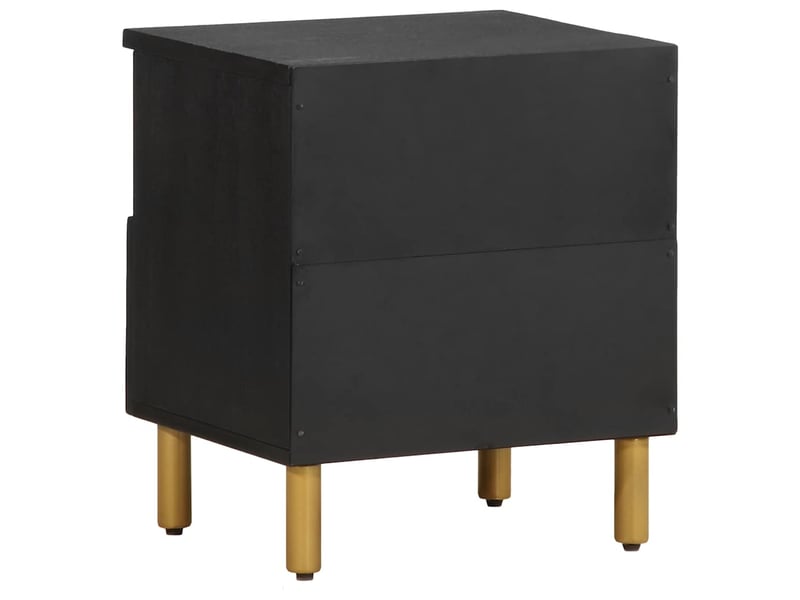  Table de chevet - cabinet de chevet - table de nuit noir 40x33x46 cm bois d'ingénierie  - Conforama E