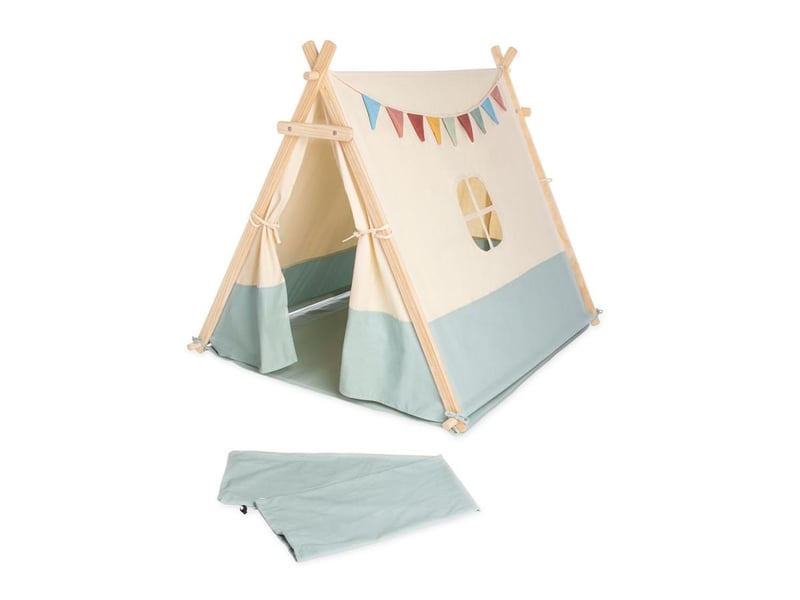  Tente bicolore beige bleu 'yuma' 358055 - Conforama A