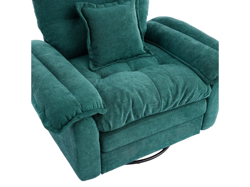  Fauteuil individuel rembourré pivotant 360° en tissu chenille  - Conforama R