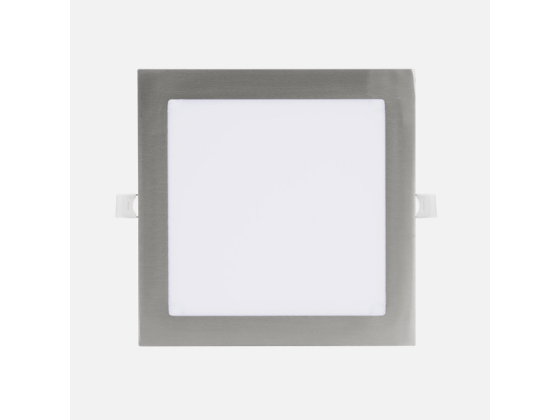  Fabrilamp abaco downlight led encastrable carré 12 w 1080 lm 300040006500 k, nickel 199001203 - Conforama E