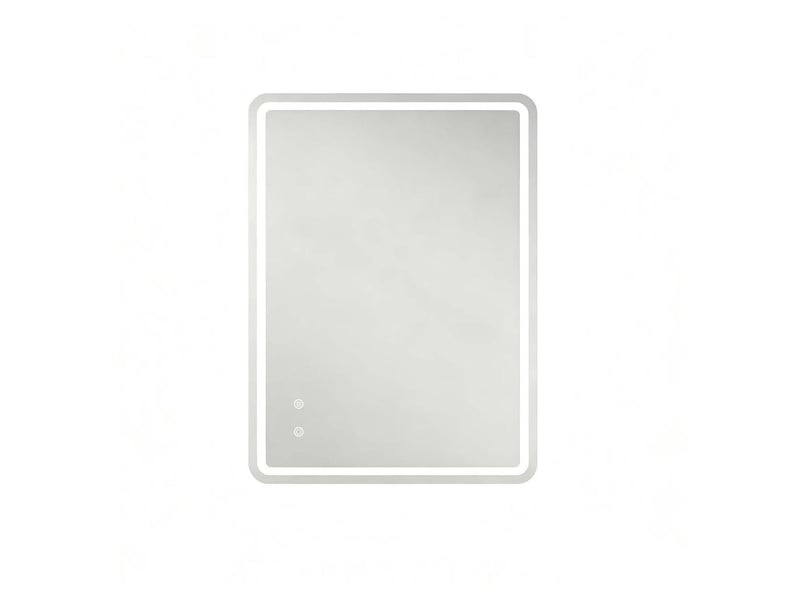  Miroir de salle de bains led mural 60x80 cm éclairage réglable argenté  - Conforama A