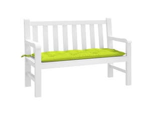 Coussin de banc de jardin, coussin d'assise vert brillant 120x50x7cm tissu oxford cf52866