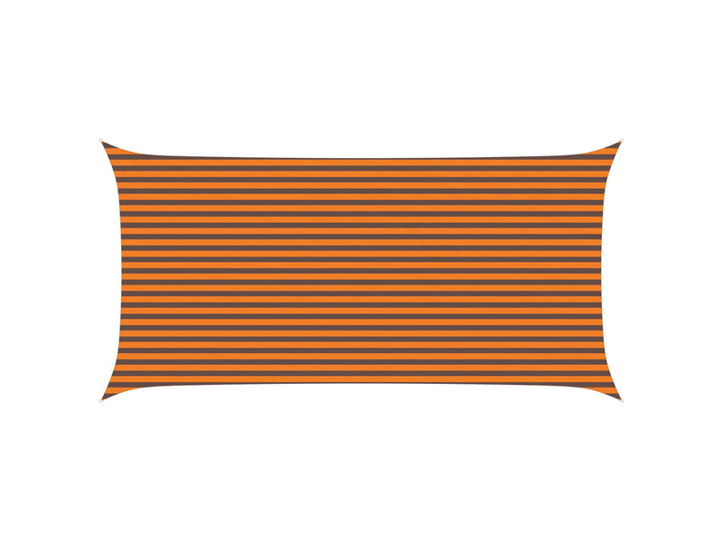 Voile d'ombre - voile d'ombrage - voile parasol orange et marron 3 x 6 m 100 % polyester oxford - Conforama A