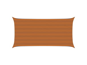 Voile d'ombre - voile d'ombrage - voile parasol orange et marron 3 x 6 m 100 % polyester oxford