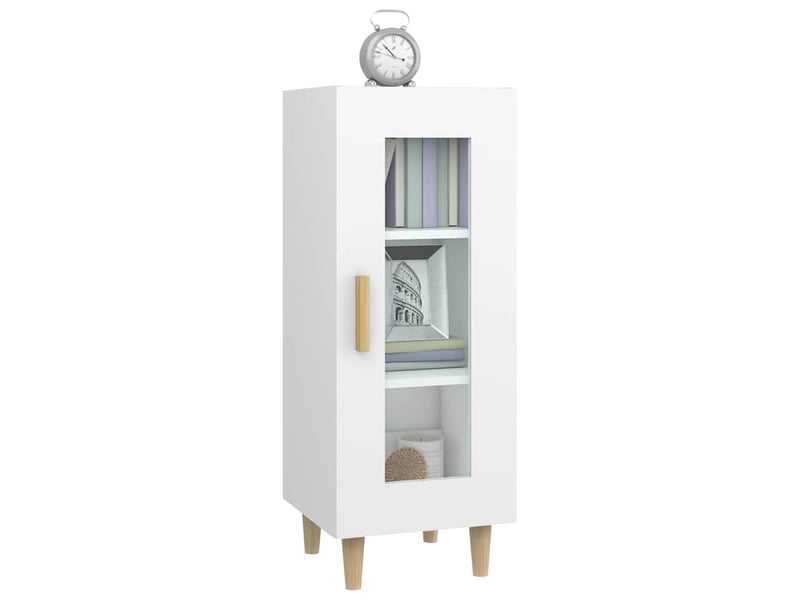  Buffet - bahut - meuble de rangement blanc 34,5x34x90 cm bois d'ingénierie  - Conforama D