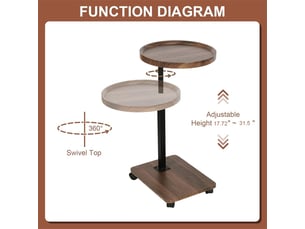 Table basse coloris marron <strong>GARVEE </strong> <strong>PHK_34P6UCMN</strong>